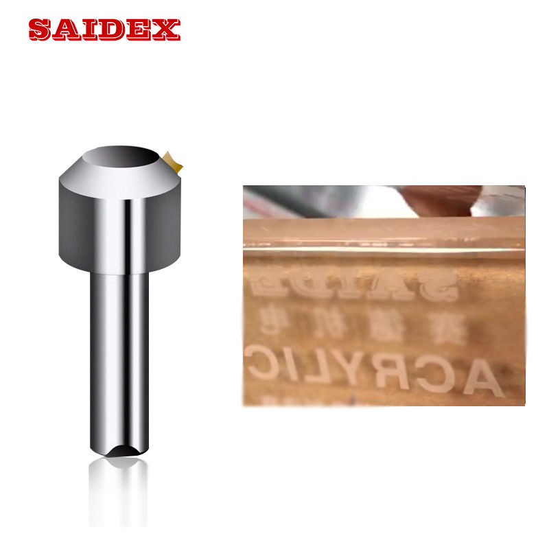 工場供給高品質アクリルトリミング機特殊CNC単結晶ダイヤモンド面取りフライス工具アクリル/PS用