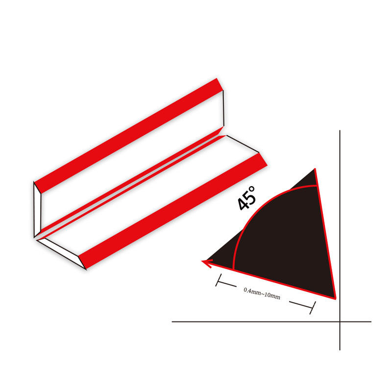 カービッドツール アクリル磨き機 プレキシグラス切削ツール 45度結合トリマー アクリル