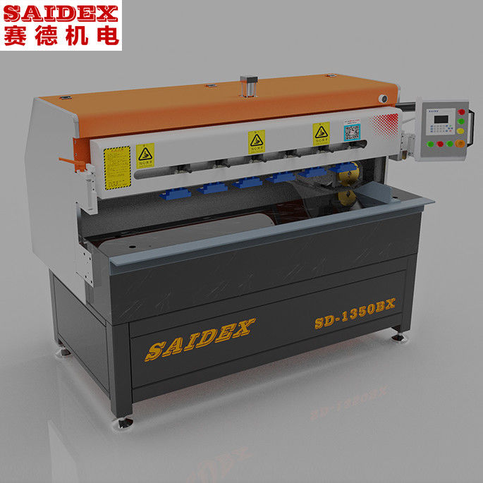 ベルト送りアクリル面取り研磨機付き1350mm作業長アクリルダイヤモンド研磨機