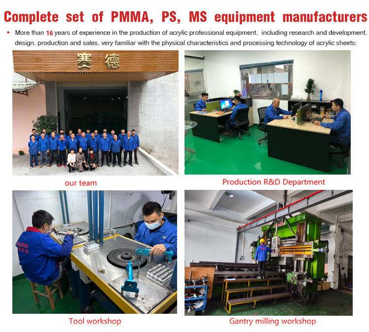 中国 工場 熱売り アクリル磨き機とミト 45度アングルベーブル