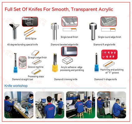 実用的なCNCフライス切削工具 産業用アクリルCNC面取り工具 アクリル高速切削用