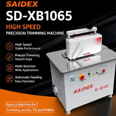 多機能アクリルトリミングマシン 1065 |エッジトリミング、面取り、溝切り、研磨